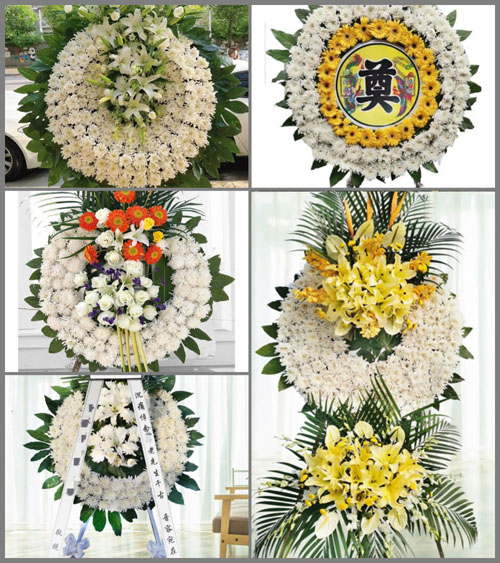 安徽安庆市怀宁县秀山乡独秀村花圈速递